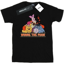Abbigliamento Bambino T-shirt maniche corte Disney Winnie The Pooh Group Nero