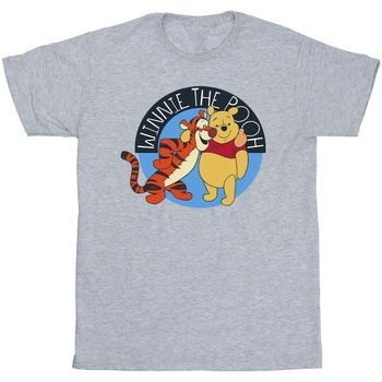 Abbigliamento Bambino T-shirt maniche corte Disney Winnie The Pooh With Tigger Grigio