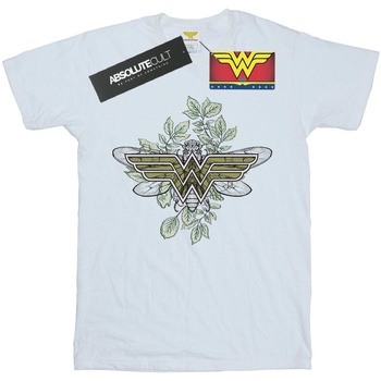 Abbigliamento Bambino T-shirt maniche corte Dc Comics Wonder Woman Butterfly Logo Bianco