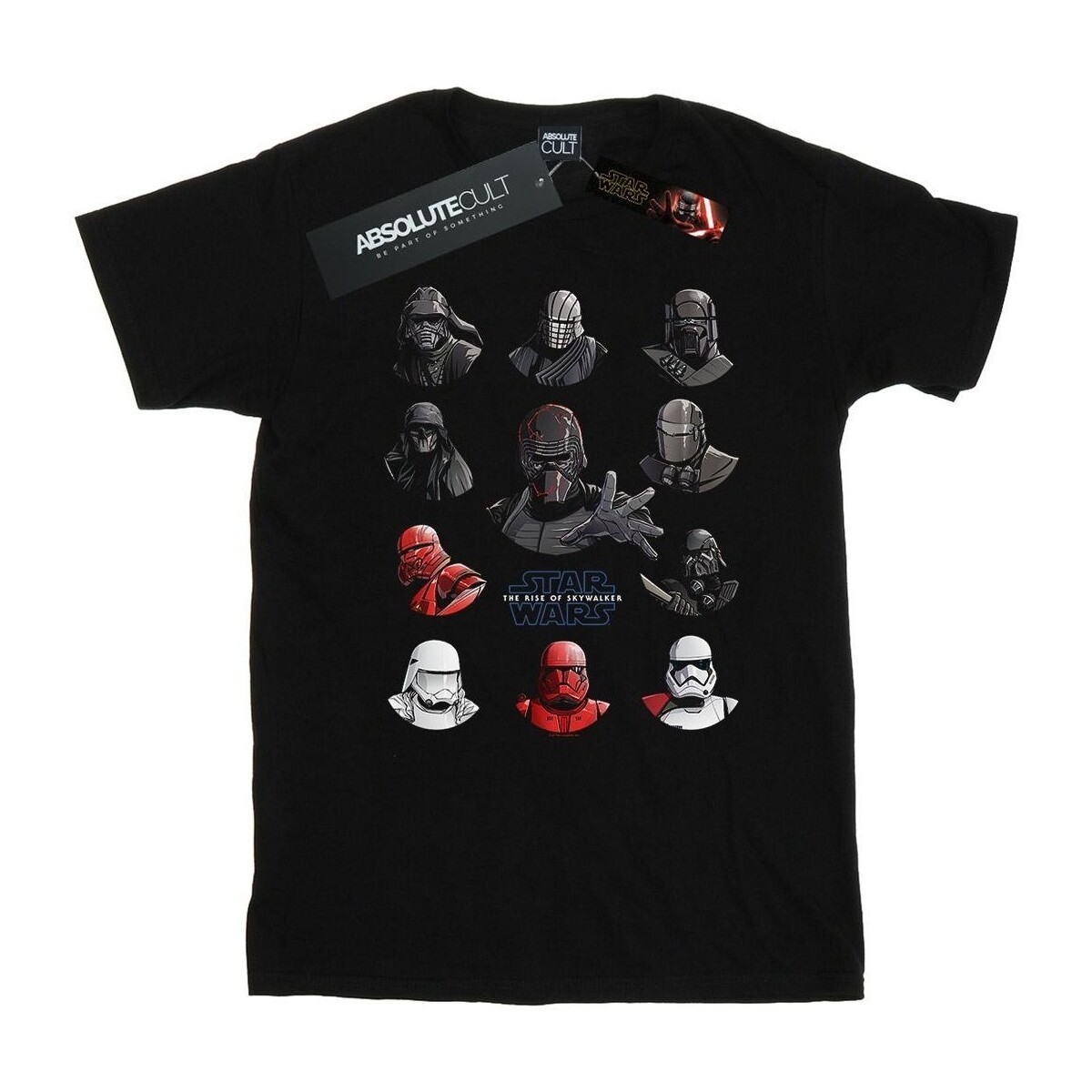 Abbigliamento Donna T-shirts a maniche lunghe Star Wars: The Rise Of Skywalker First Order Character Line Up Nero