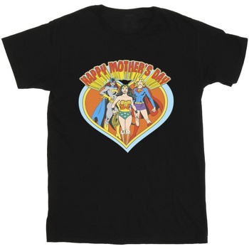 Abbigliamento Bambino T-shirt maniche corte Dc Comics Wonder Woman Mother's Day Nero