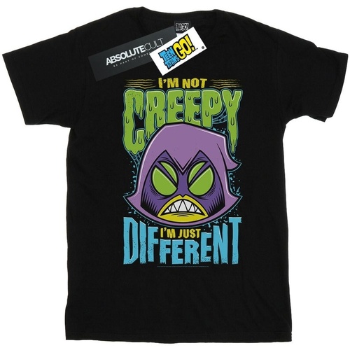 Abbigliamento Donna T-shirts a maniche lunghe Dc Comics Teen Titans Go Creepy Raven Nero