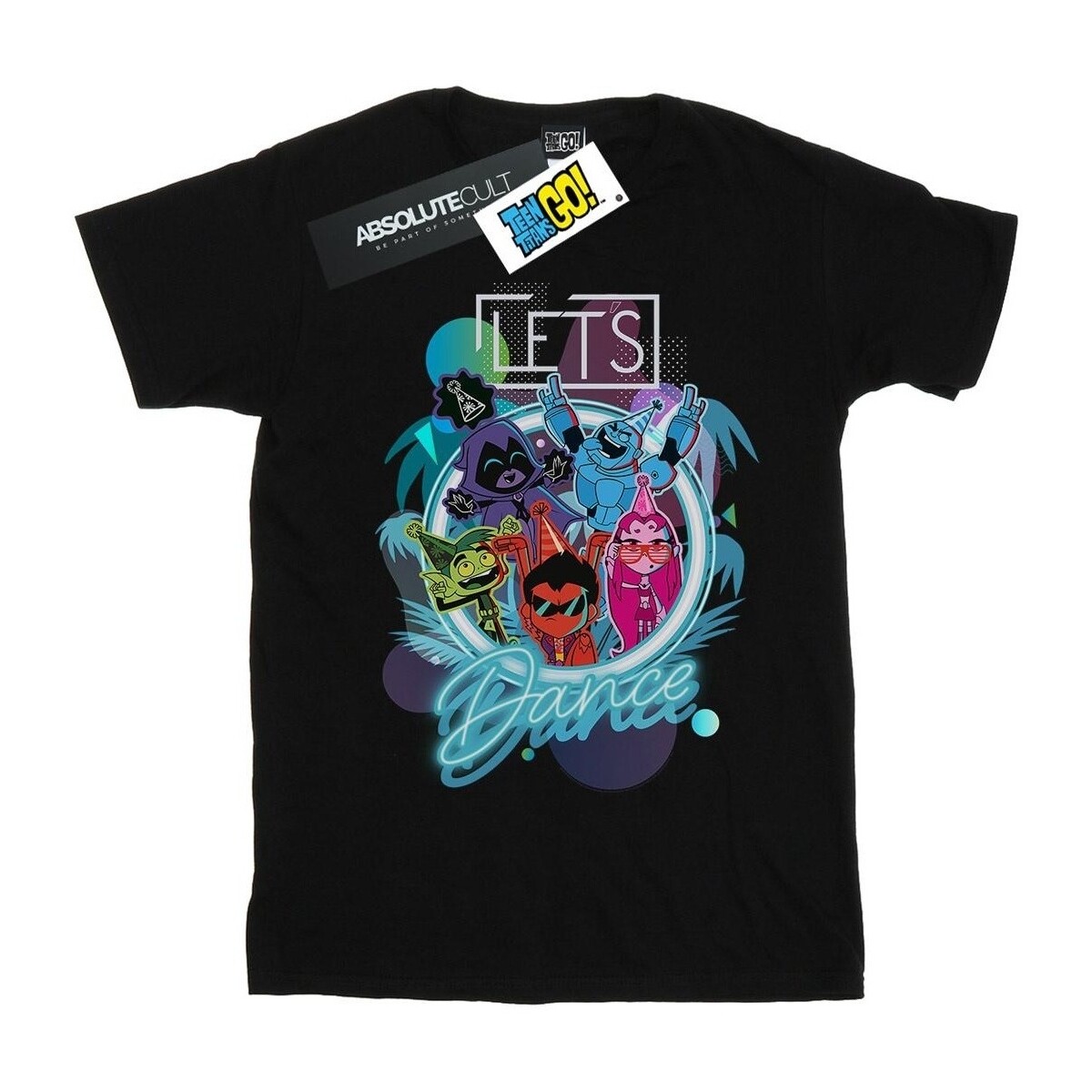 Abbigliamento Donna T-shirts a maniche lunghe Dc Comics Teen Titans Go Let's Dance Nero