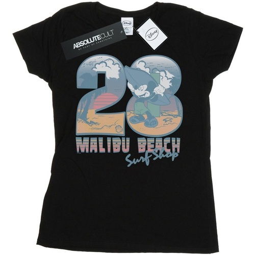Abbigliamento Donna T-shirts a maniche lunghe Disney Mickey Mouse Surf Shop Nero