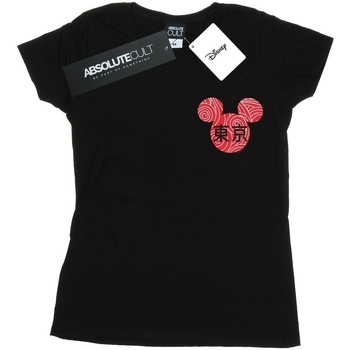 Abbigliamento Donna T-shirts a maniche lunghe Disney Mickey Mouse Symbol Nero