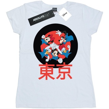 Abbigliamento Donna T-shirts a maniche lunghe Disney Mickey Mouse Team Huddle Bianco