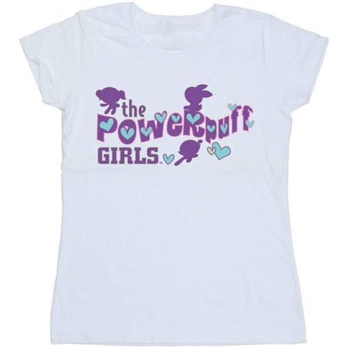 Abbigliamento Donna T-shirts a maniche lunghe The Powerpuff Girls BI51667 Bianco