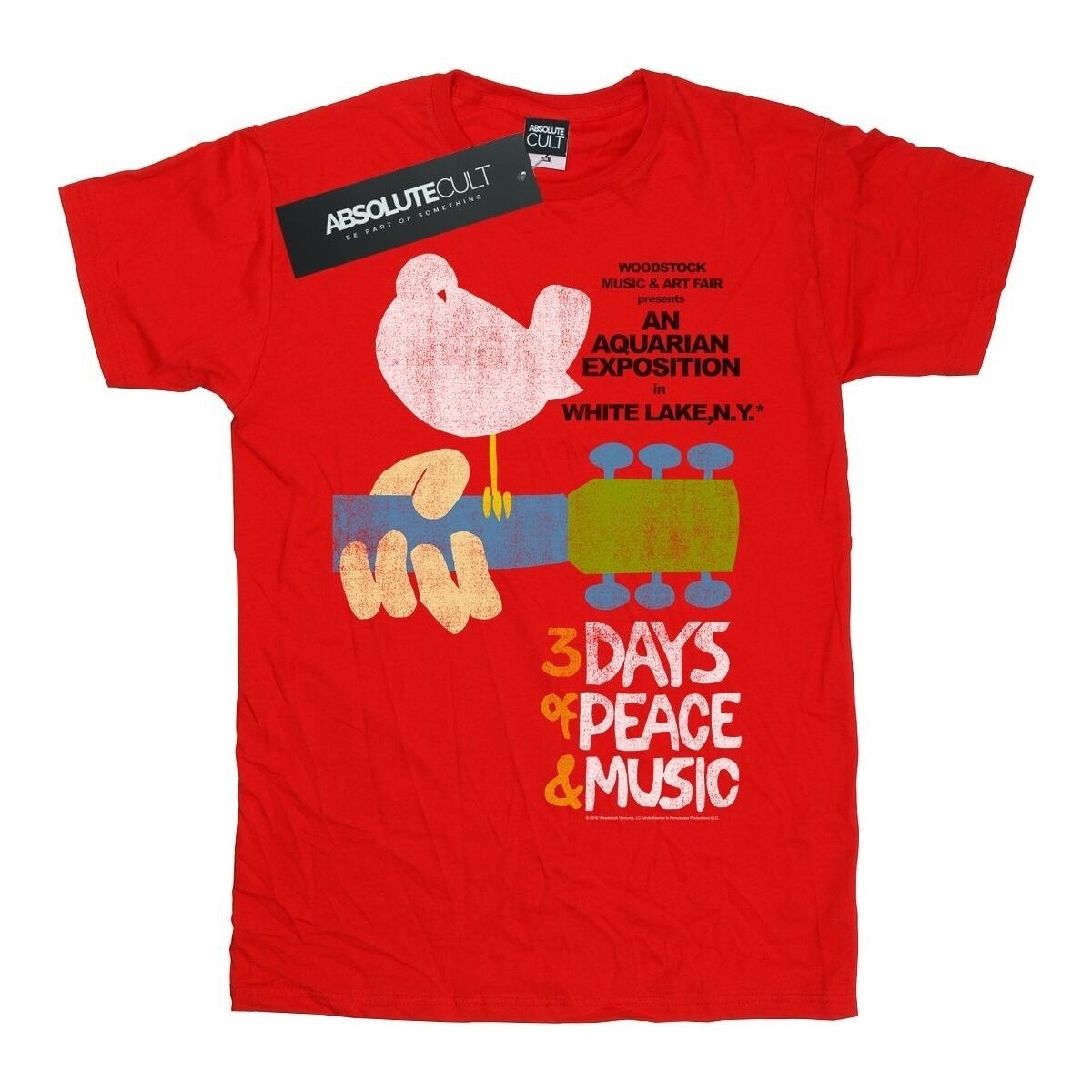 Abbigliamento Uomo T-shirts a maniche lunghe Woodstock Festival Poster Rosso