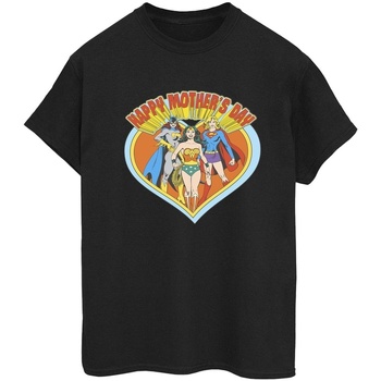 Abbigliamento Donna T-shirts a maniche lunghe Dc Comics Wonder Woman Mother's Day Nero