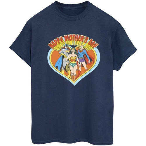 Abbigliamento Donna T-shirts a maniche lunghe Dc Comics Wonder Woman Mother's Day Blu