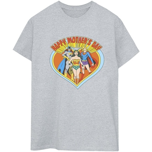 Abbigliamento Donna T-shirts a maniche lunghe Dc Comics Wonder Woman Mother's Day Grigio