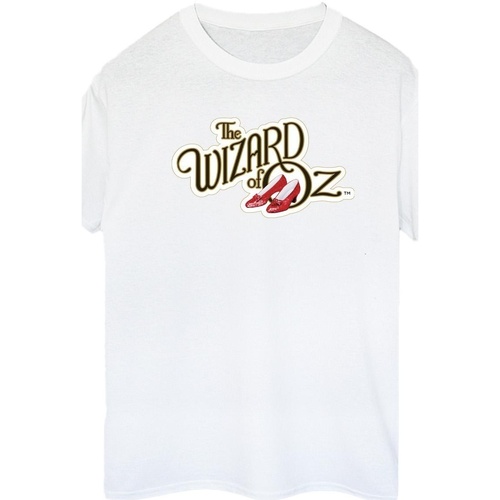 Abbigliamento Donna T-shirts a maniche lunghe The Wizard Of Oz Shoes Logo Bianco