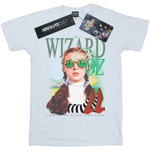 Abbigliamento Donna T-shirts a maniche lunghe The Wizard Of Oz No Place Checkerboard Bianco
