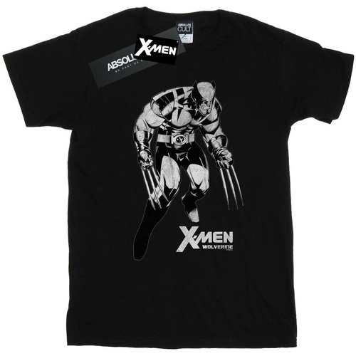 Abbigliamento Donna T-shirts a maniche lunghe Marvel X-Men Wolverine Tonal Nero