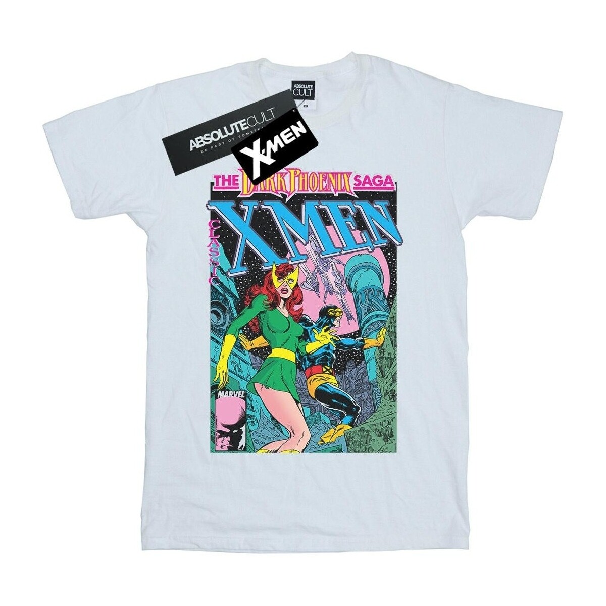 Abbigliamento Donna T-shirts a maniche lunghe Marvel X-Men The Dark Phoenix Saga Bianco