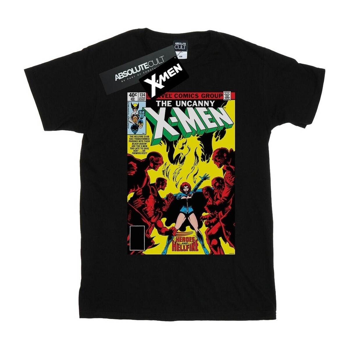 Abbigliamento Donna T-shirts a maniche lunghe Marvel X-Men Phoenix Black Queen Nero