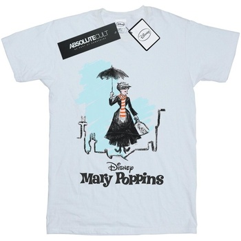 Abbigliamento Bambino T-shirt maniche corte Disney Mary Poppins Rooftop Landing Colour Bianco