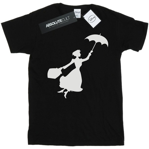 Abbigliamento Bambino T-shirt maniche corte Disney Mary Poppins Flying Silhouette Nero