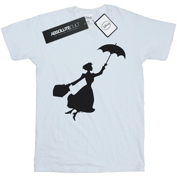 Abbigliamento Bambino T-shirt maniche corte Disney Mary Poppins Flying Silhouette Bianco