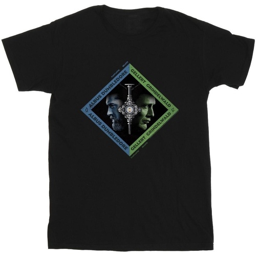 Abbigliamento Bambino T-shirt maniche corte Fantastic Beasts: The Secrets Of Dumbledore Vs Grindelwald Diamond Nero