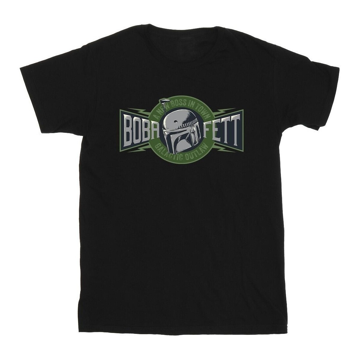 Abbigliamento Uomo T-shirts a maniche lunghe Star Wars: The Book Of Boba Fett New Outlaw Boss Nero