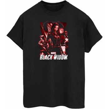 Abbigliamento Donna T-shirts a maniche lunghe Marvel Black Widow Movie Red Group Nero