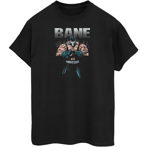 Abbigliamento Donna T-shirts a maniche lunghe Dc Comics Batman Bane Nero