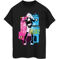 Abbigliamento Donna T-shirts a maniche lunghe Dc Comics Harley Quinn Rebel Heart Nero