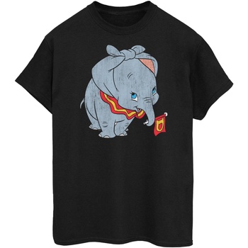 Abbigliamento Donna T-shirts a maniche lunghe Disney Dumbo Classic Tied Up Ears Nero