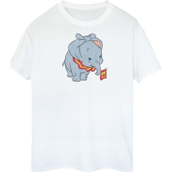 Abbigliamento Donna T-shirts a maniche lunghe Disney Dumbo Classic Tied Up Ears Bianco