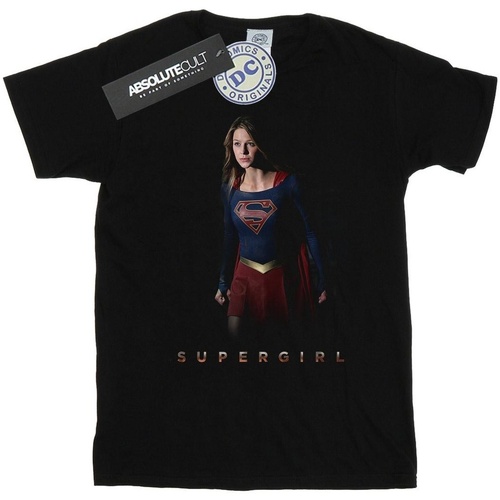 Abbigliamento Uomo T-shirts a maniche lunghe Dc Comics Supergirl TV Series Kara Standing Nero