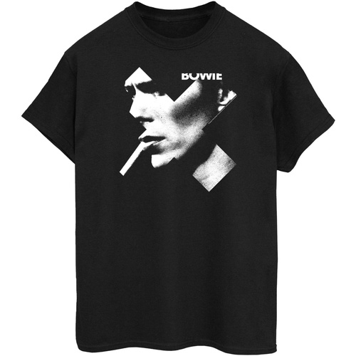 Abbigliamento Donna T-shirts a maniche lunghe David Bowie Cross Smoke Nero