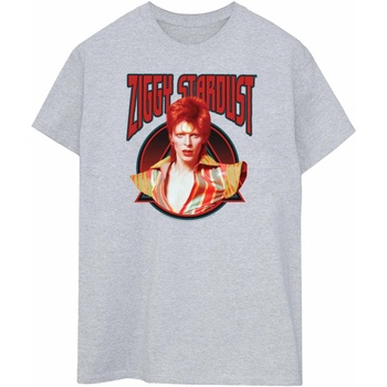 Abbigliamento Donna T-shirts a maniche lunghe David Bowie Ziggy Stardust Grigio
