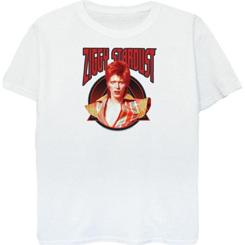 Abbigliamento Donna T-shirts a maniche lunghe David Bowie Ziggy Stardust Bianco