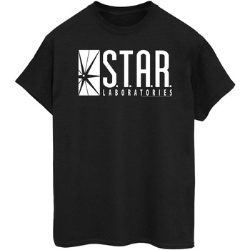 Abbigliamento Donna T-shirts a maniche lunghe Dc Comics The Flash STAR Labs Nero
