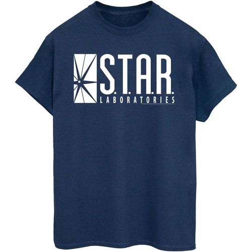 Abbigliamento Donna T-shirts a maniche lunghe Dc Comics The Flash STAR Labs Blu