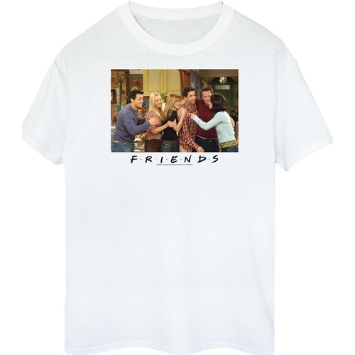 Abbigliamento Donna T-shirts a maniche lunghe Friends Group Photo Apartment Bianco