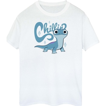 Abbigliamento Donna T-shirts a maniche lunghe Disney Frozen 2 Salamander Bruni Tough Bianco