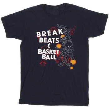 Abbigliamento Uomo T-shirts a maniche lunghe Space Jam: A New Legacy Break Beats & Basketball Blu