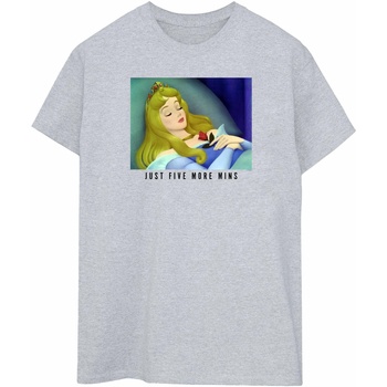 Abbigliamento Donna T-shirts a maniche lunghe Disney Sleeping Beauty Five More Minutes Grigio