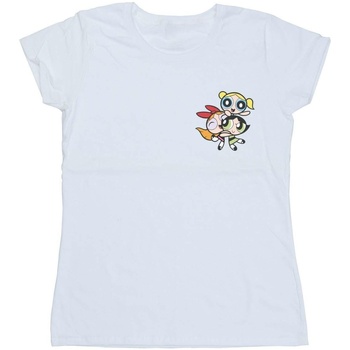 Abbigliamento Donna T-shirts a maniche lunghe The Powerpuff Girls BI51883 Bianco