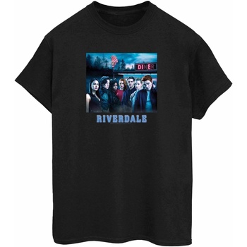 Abbigliamento Donna T-shirts a maniche lunghe Riverdale Diner Poster Nero