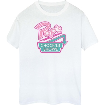 Abbigliamento Donna T-shirts a maniche lunghe Riverdale Pop's Chock'lit Shoppe Bianco