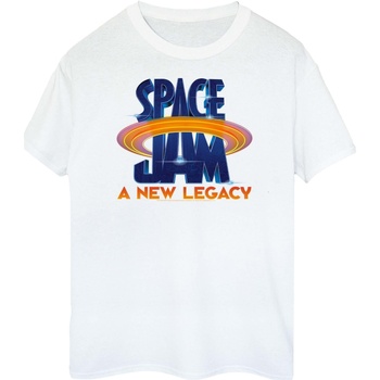 Abbigliamento Donna T-shirts a maniche lunghe Space Jam: A New Legacy Movie Logo Bianco