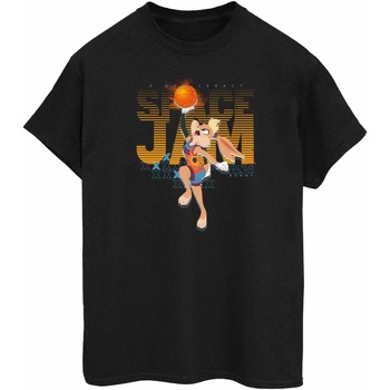 Abbigliamento Donna T-shirts a maniche lunghe Space Jam: A New Legacy Lola Basketball Fade Nero