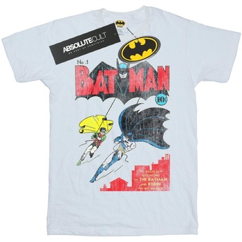 Abbigliamento Donna T-shirts a maniche lunghe Dc Comics Batman Issue 1 Cover Bianco