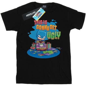 Abbigliamento Donna T-shirts a maniche lunghe Dc Comics Super Friends Batman Joker Christmas Jumper Nero