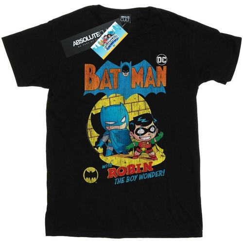 Abbigliamento Donna T-shirts a maniche lunghe Dc Comics Super Friends Batman The Boy Wonder Nero