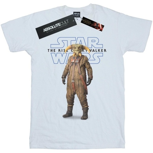 Abbigliamento Uomo T-shirts a maniche lunghe Disney The Rise Of Skywalker Boolio Bianco