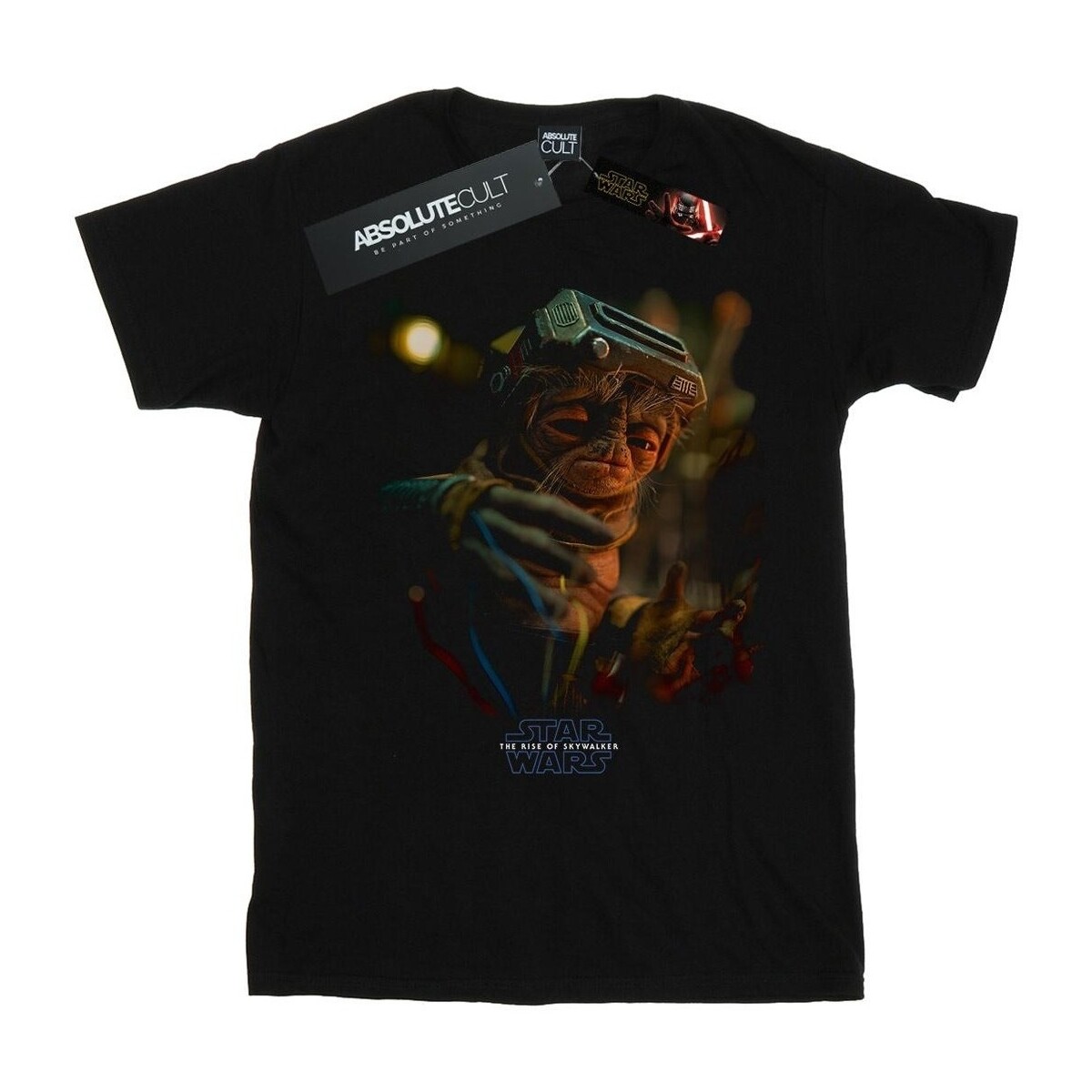 Abbigliamento Uomo T-shirts a maniche lunghe Disney The Rise Of Skywalker Babu Frik Nero